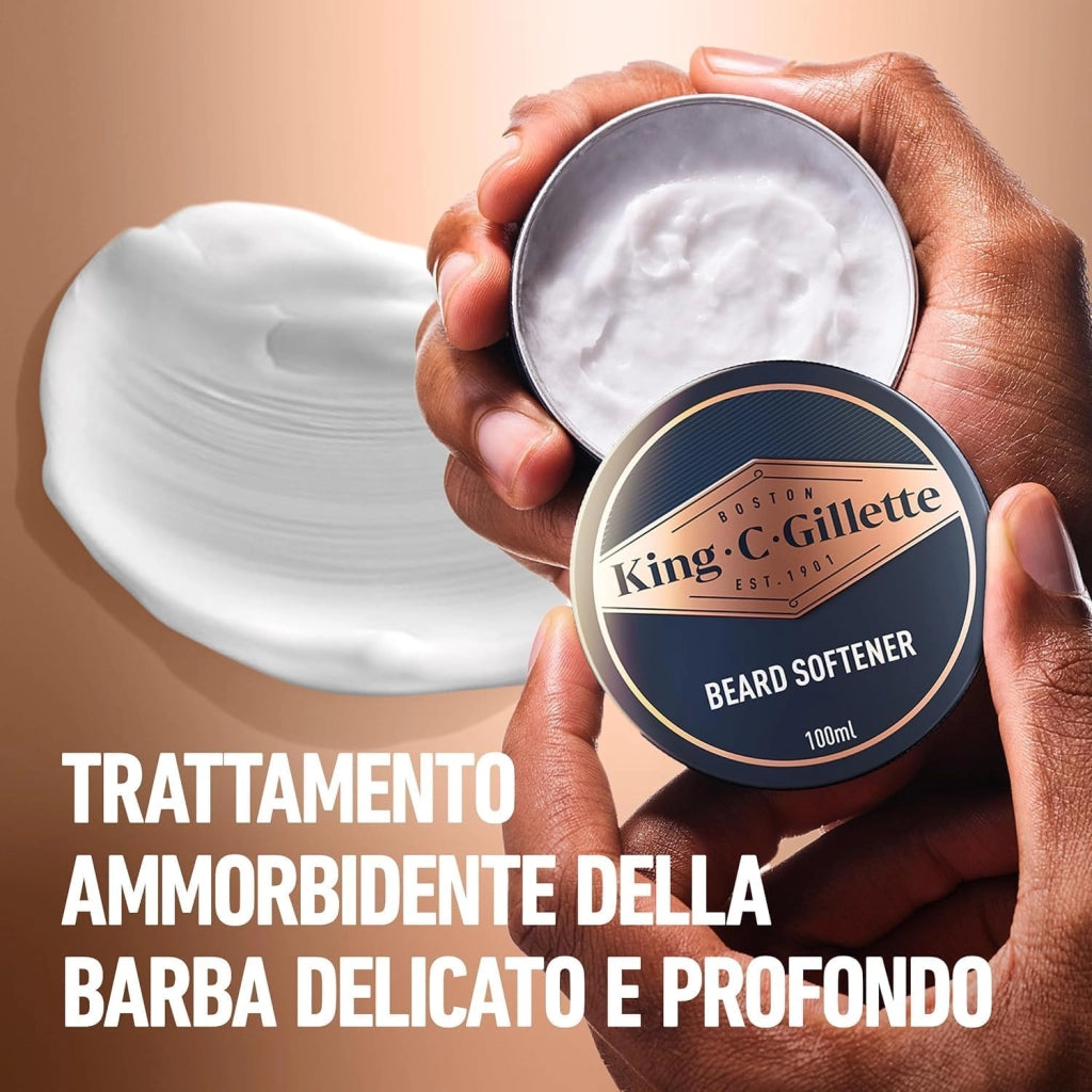 GILLETTE BALSAMO BARBA KING C.100 ML CURA DELLA BARBA CON BURRO CACAO