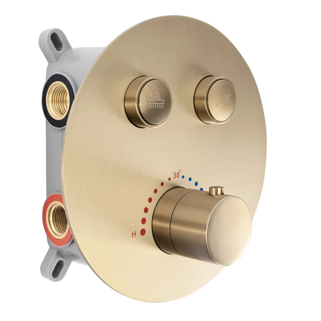 Set Doccia Da Incasso Rea Lungo Brush Gold Box