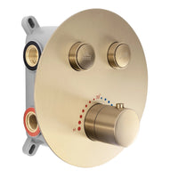 Set Doccia Da Incasso Rea Lungo Brush Gold Box