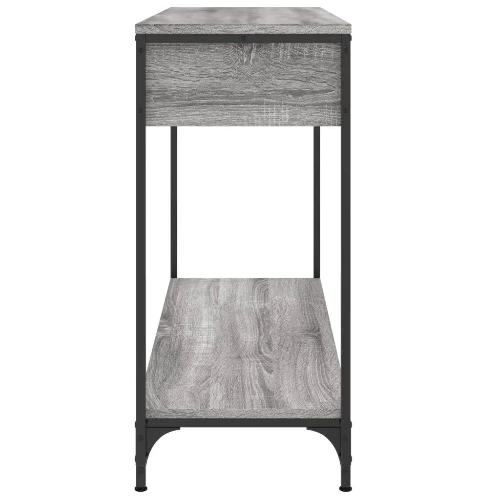 Tavolino Consolle-Tavolino da soggiorno-Tavolo Grigio Sonoma 100x34,5x75cm Legno Multistrato 132989