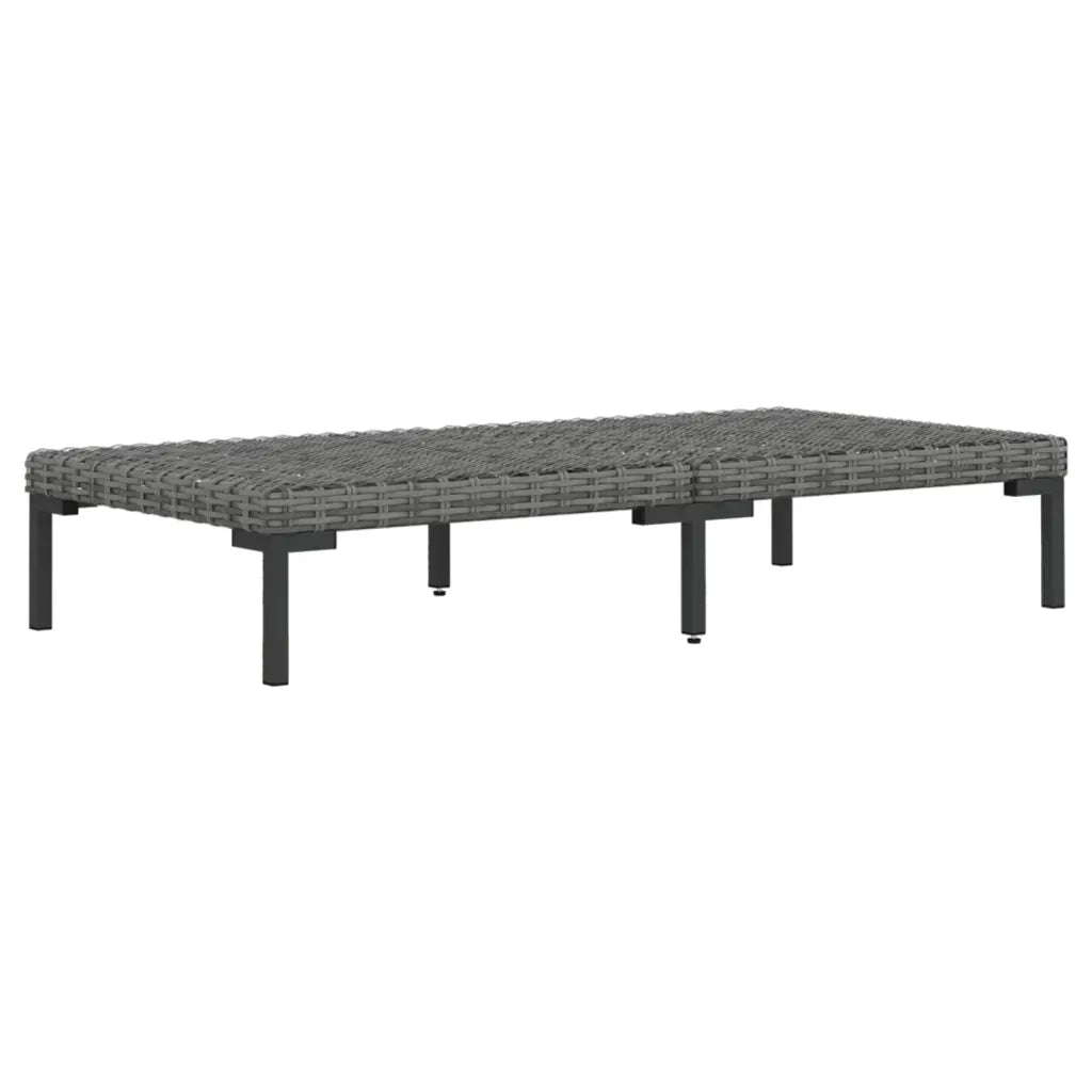 Set Divani Giardino 8 pz con Cuscini in Polyrattan Grigio Scuro cod mxl 41115