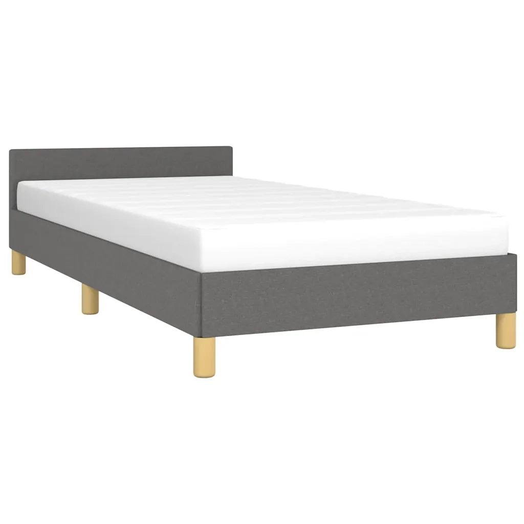 Giroletto senza Materasso Grigio Scuro 100x200 cm Tessuto 347392