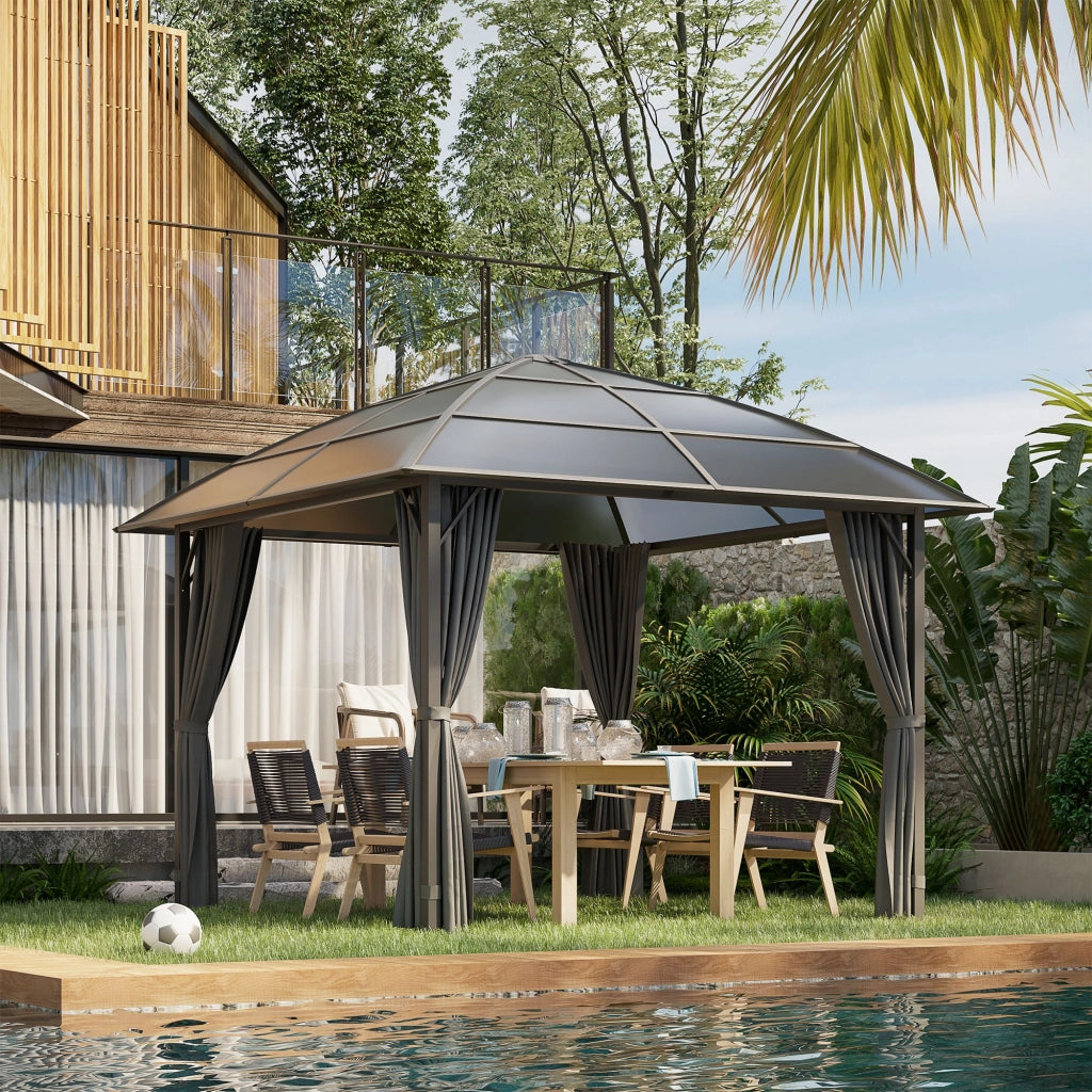 Tonnelle da giardino in alluminio ¨C zephmum ¨C grigio antracite 3x3 m