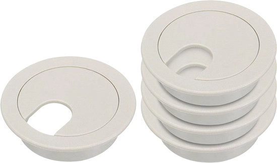 5 set di contenitori per cavi in plastica per la gestione dei cavi in ingresso casa 35 mm grigio - Gestione efficiente dei cavi