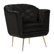 Poltrona VKH897, Nero, Poliestere, 88x83x91 cm
