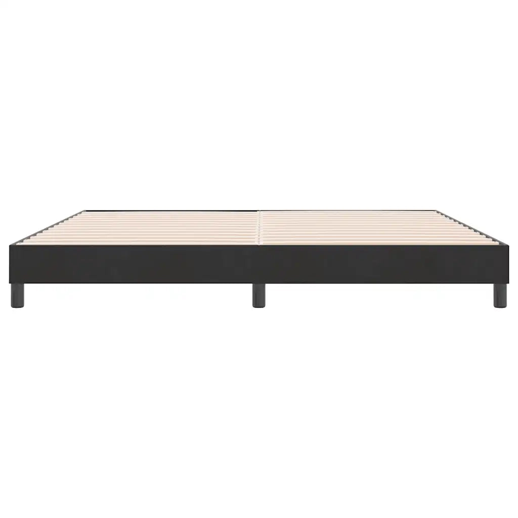 Giroletto a Molle senza Materasso Nero 180x210 cm in Velluto 3315839