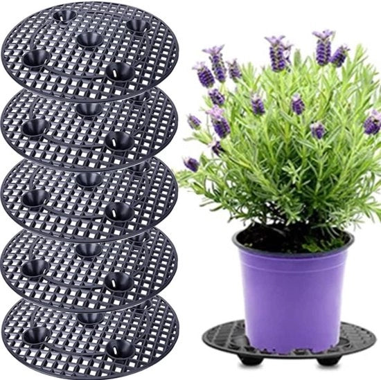 Supporto per vaso da piante 20 cm 8 pollici - Pannelli per piante resistenti - Orecchiette per vaso da piante in plastica - Supporti per piante - Protezione per pavimento da giardino da interni esterni e da tetto
