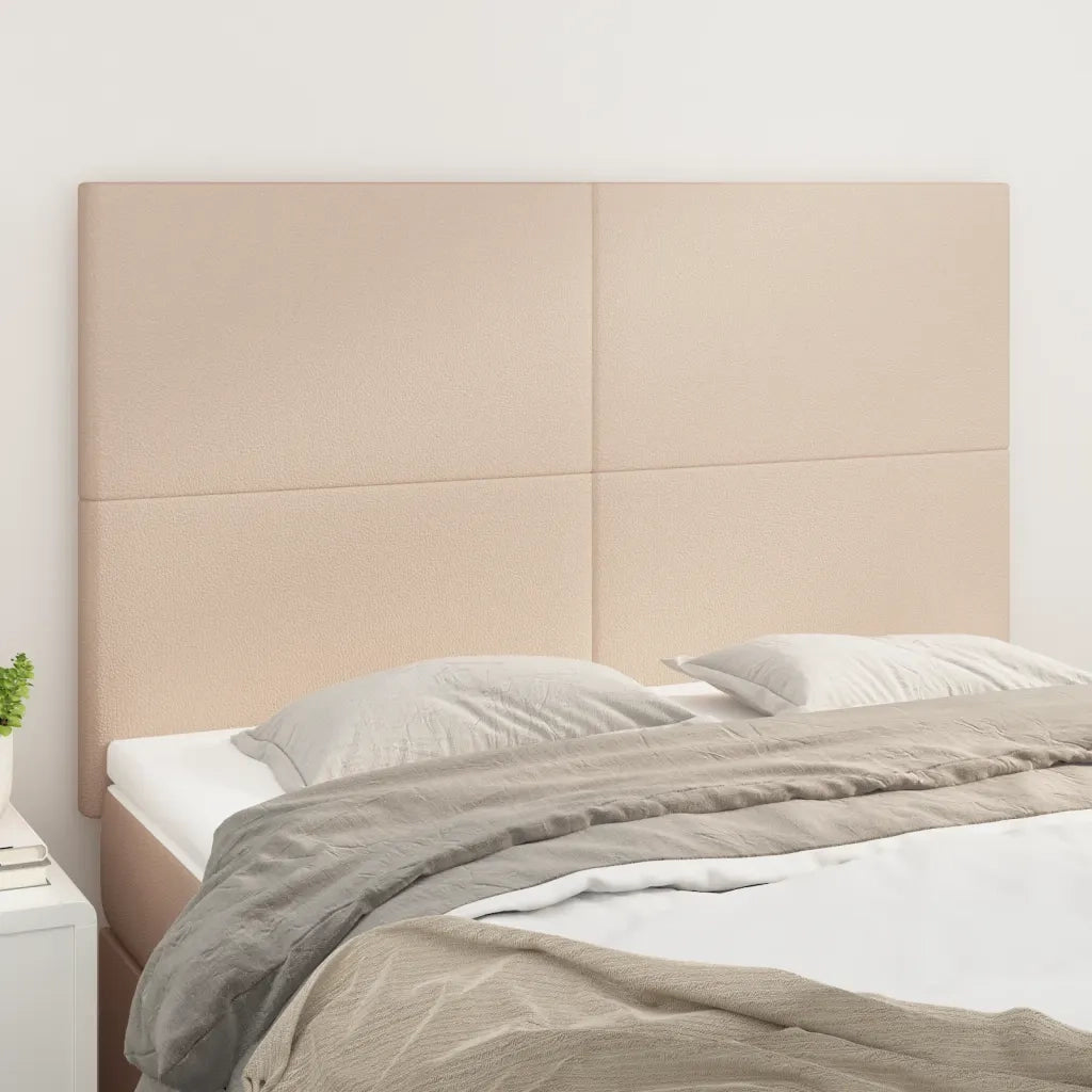 Testiera | Testata Cappuccino 144x5x118/128 cm in Similpelle