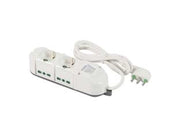 MULTIPRESA 2 BIP. + SCH. + 4 BIP. LATER. CON INT. LINEA RETAIL TRIAX- - bianca 49112 - 2 pezzi FANTON