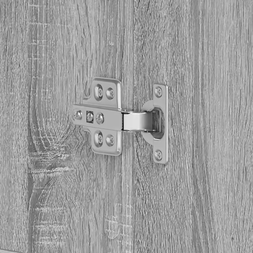 Mobile per scarpe con porta Grigio Sonoma 80 x 39 x 178 cm 3333871