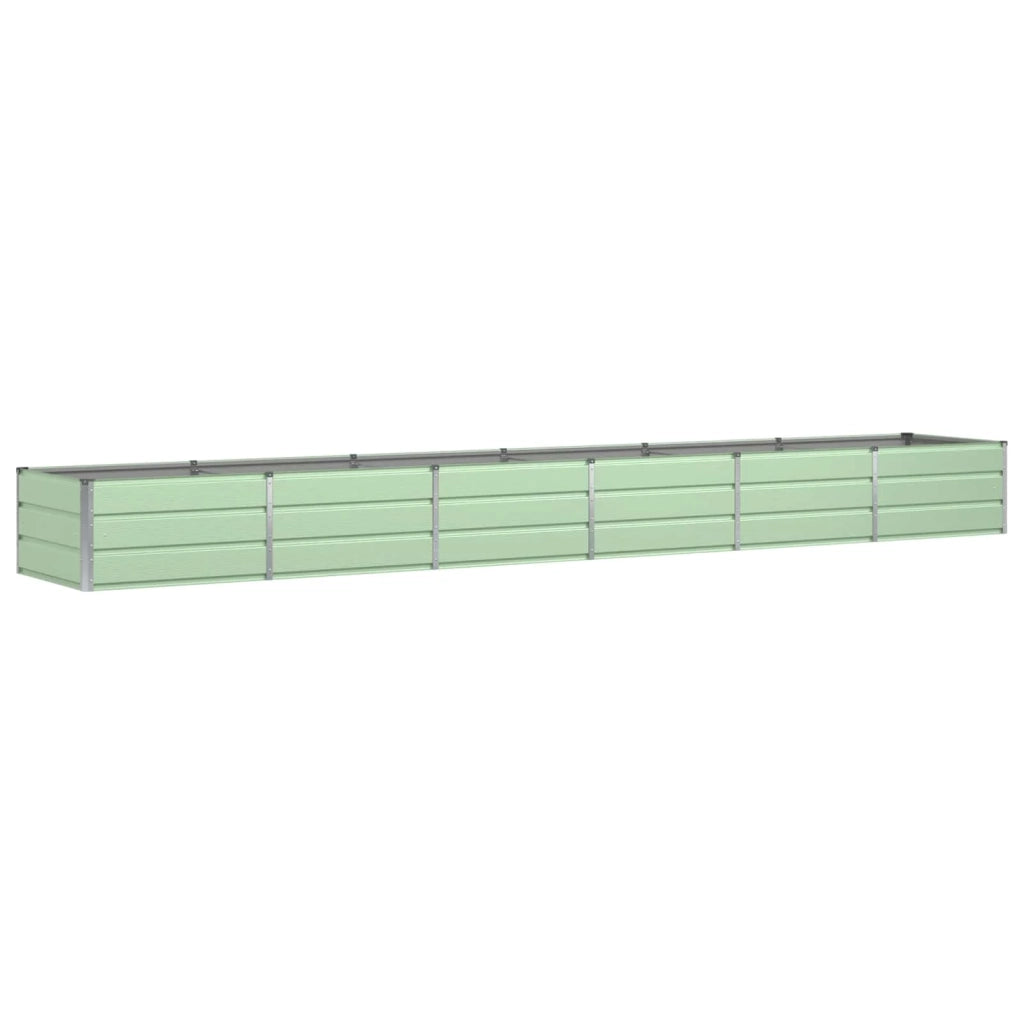 Fioriera moderna o da interno 480 x 80 x 45 cm design industriale versatile in acciaio verde 02_0059273