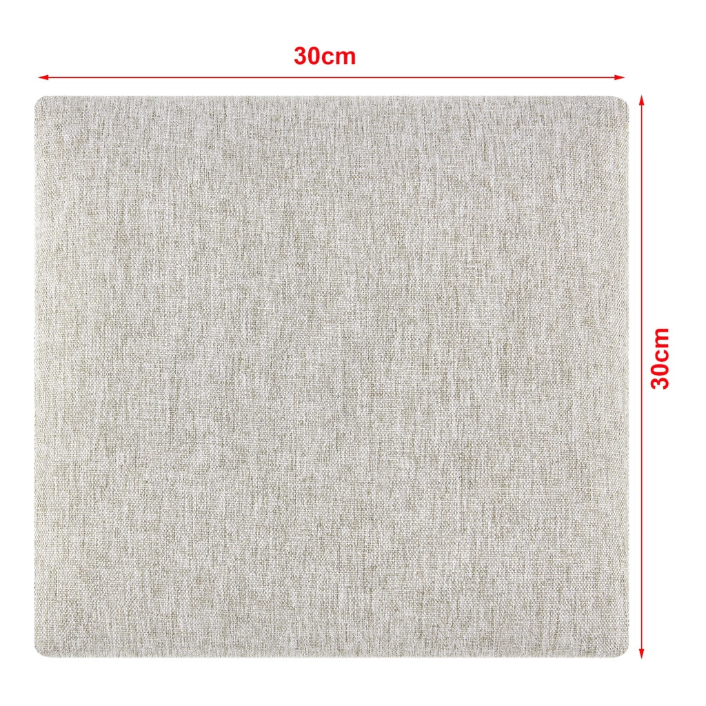 Set di 4 cuscini da parete in tessuto 30 x 30 cm grigio 03_0010641