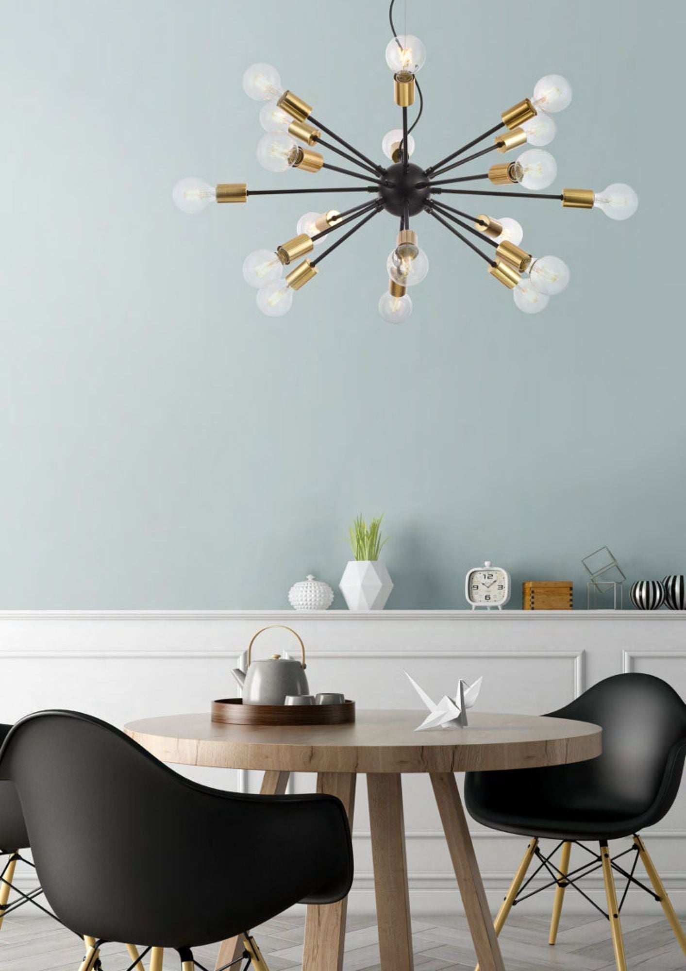 Lampada pendente Loft in Metallo Jackson Nero