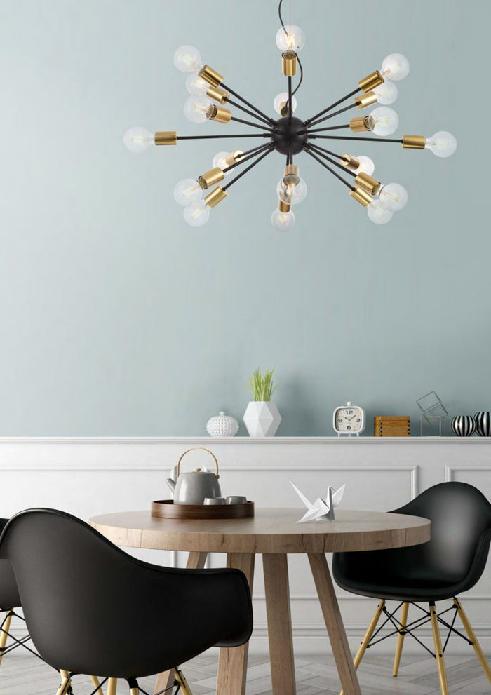 Lampada pendente Loft in Metallo Jackson Nero