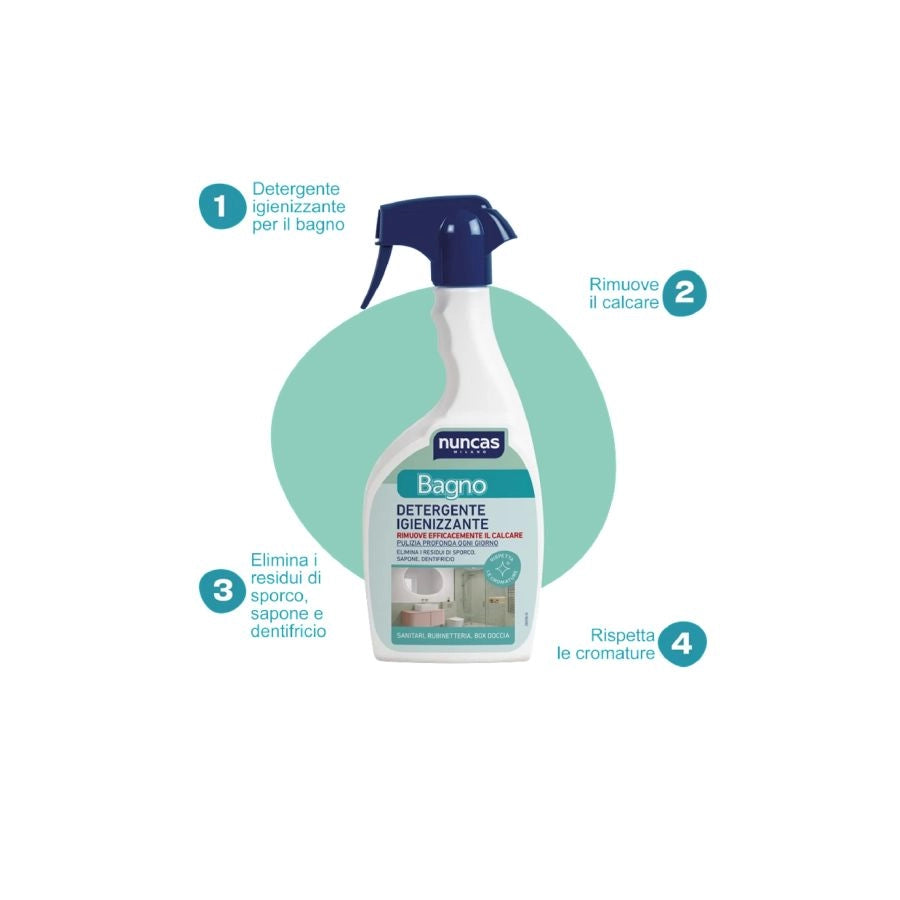 BAGNO DETERGENTE IGIENIZZANTE ANTICALCARE CASA9 DI NUNCAS