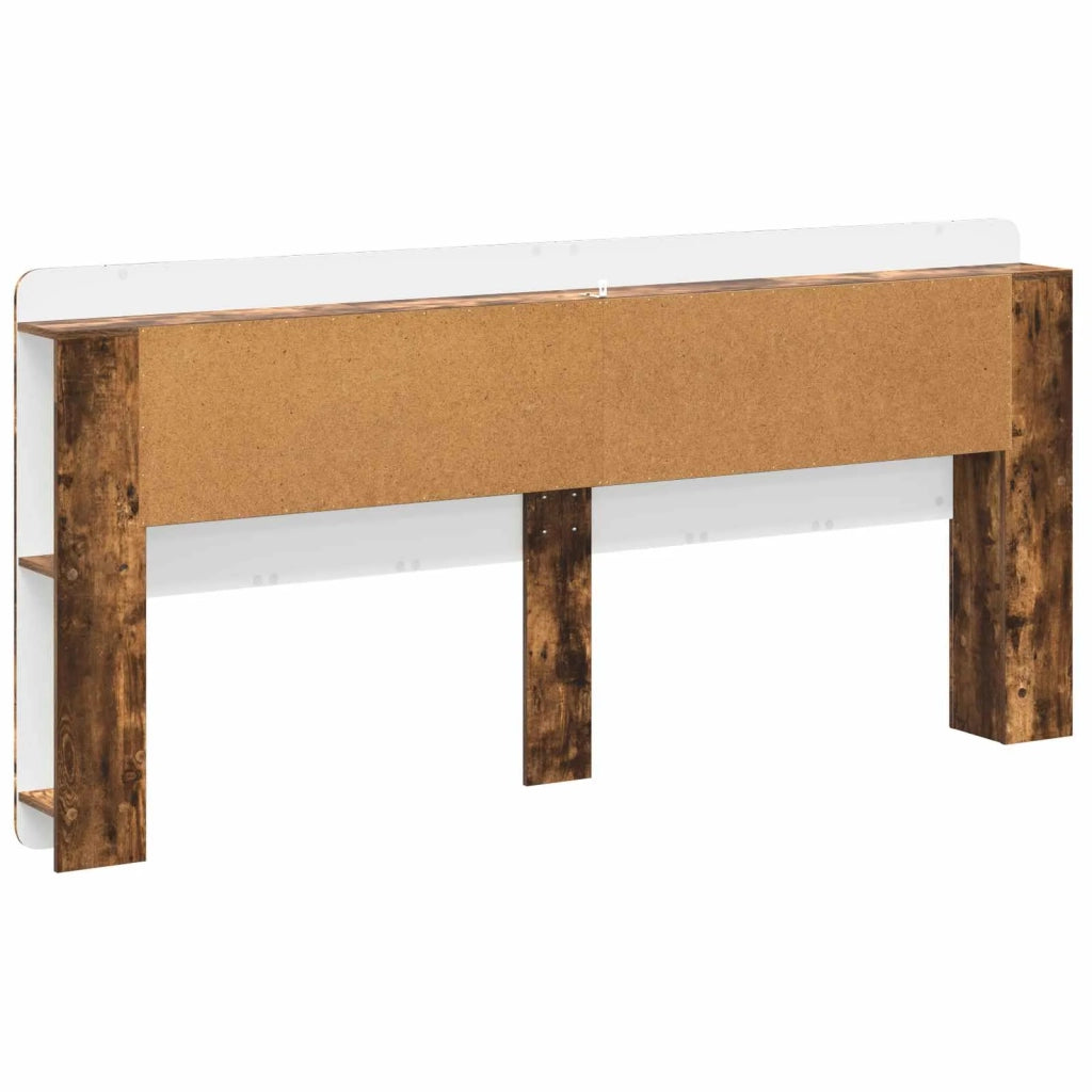 Testata del letto Rovere Fumo Legno ingegnerizzato
