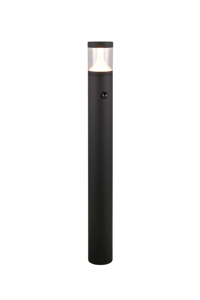 Paletto da giardino LED 13W PIR IP54 nero 100 cm TAGUS Trio