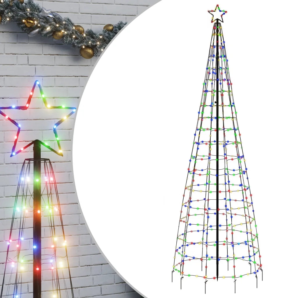 Albero di Natale a LED con Punte 570 LED Colorato 300 cm 358106