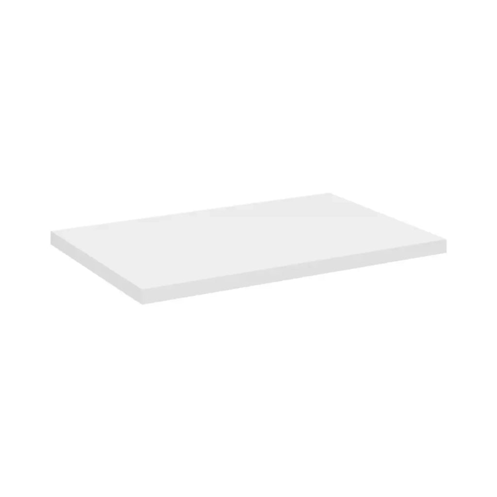 Ensemble VANO bianco 60cm: mobile sottolavabo con ante + piano per lavabo bianco + lavabo da appoggio scanalato bianco