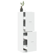 Armadietto da Farmacia Bianco 40x41x144,5 cm in Truciolato