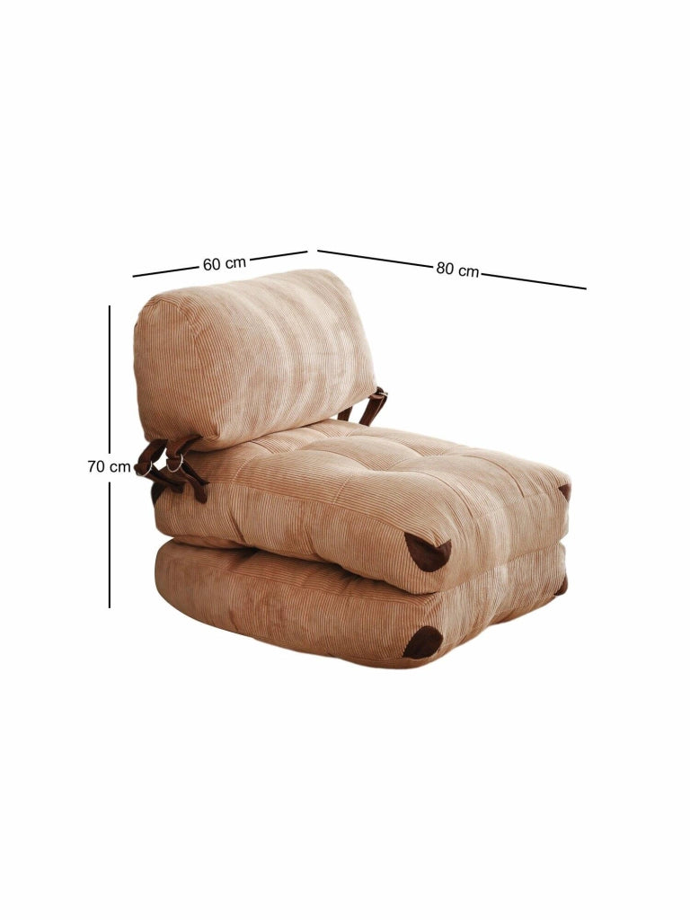 Poltroncina Surigae, Poltrona Peso Supportato 130 kg, 80x60x70h cm Marrone