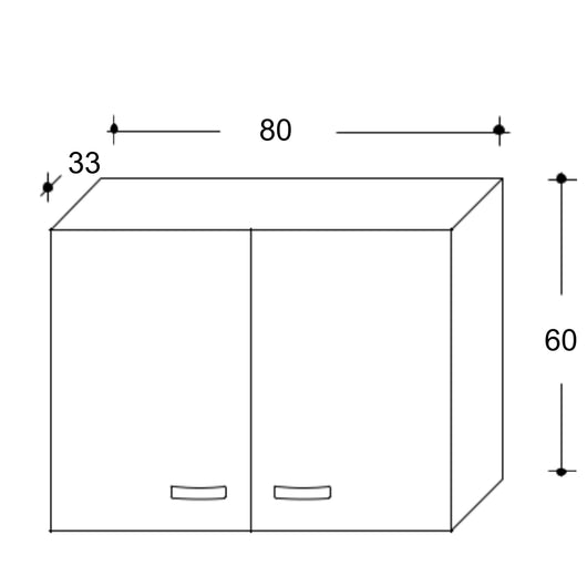 Pensile Bagno Lavanderia con 2 Ante e Vano a Giorno 57,5x27x58 cm in Nobilitato Bianco Opaco