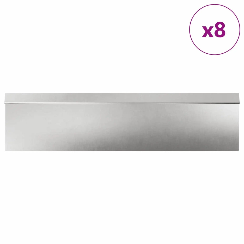 Recinzioni per lumache 12 pz 100 x 3,5 x 25 cm Argento 874882
