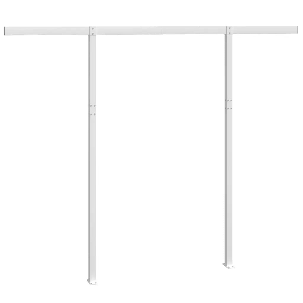 Set Pali per Tenda da Sole Bianco 300x245 cm Ferro 315093