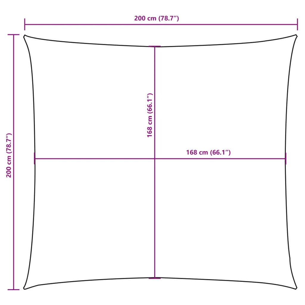 Vela Parasole in Tela Oxford Quadrata 2x2 m Talpa 135410