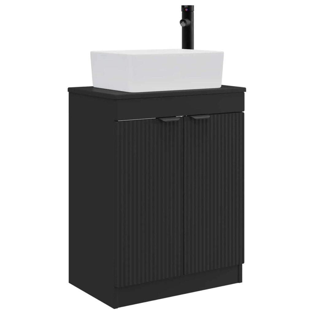 Mobile da bagno con lavabo Nero 54 x 35 x 83 cm 890159