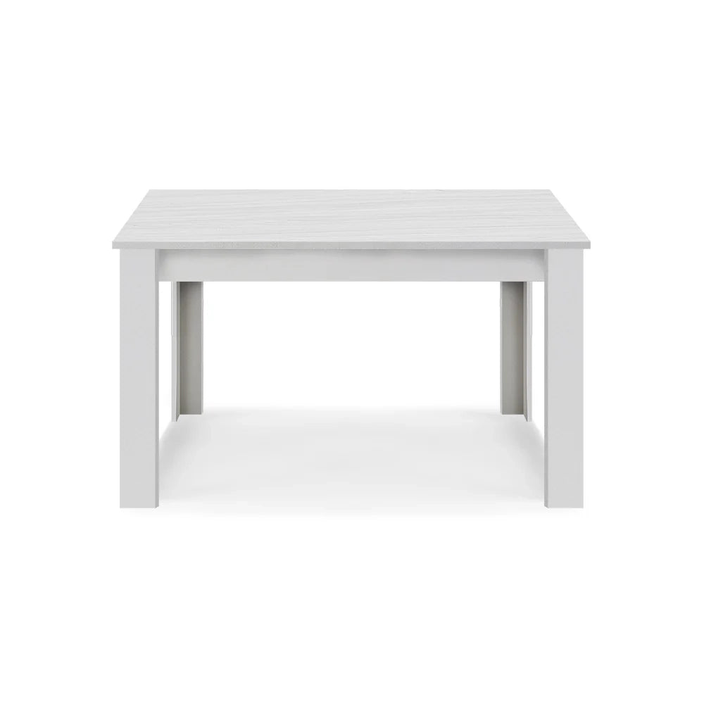 Tavolo allungabile da pranzo Bianco Frassino 110x70 fino a 150 cm modello N1 MADE IN ITALY design moderno ideale per cucina, soggiorno e sala da pranzo