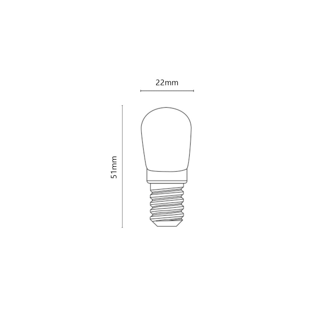 Lampadina a led T22 2W 4000K