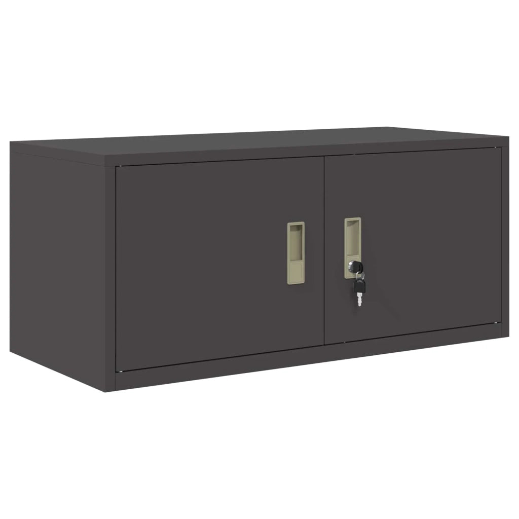 Armadio 2 pz Nero 90 x 40 x 145 cm Acciaio Bloccabile 3438645