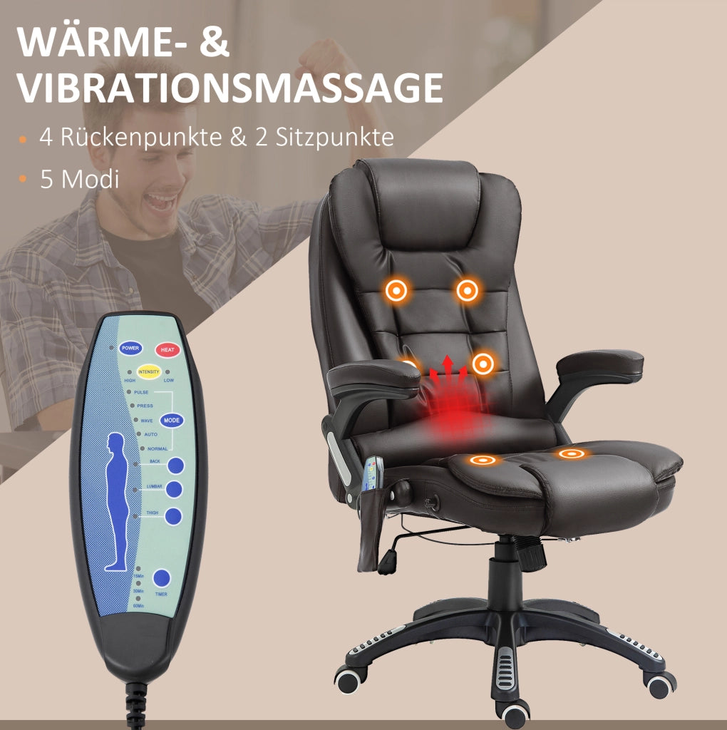 Poltrona da ufficio ergonomica con massaggio e calore
