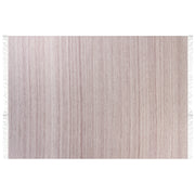 Tappeto in PET riciclato colore rosso chiaro con frange 160 x 230 cm interno esterno