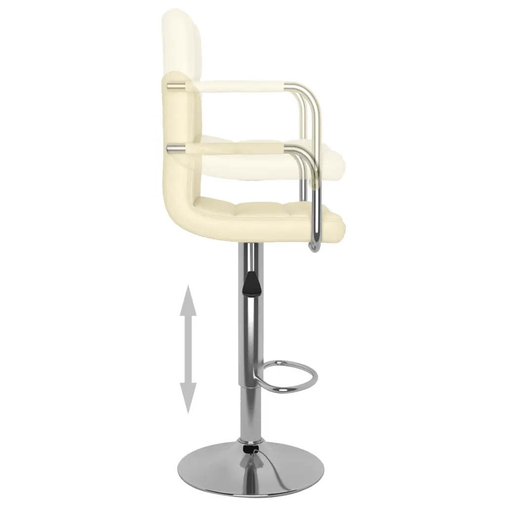 Sgabelli da Bar 2 pz Crema in Similpelle  cod mxl 58275