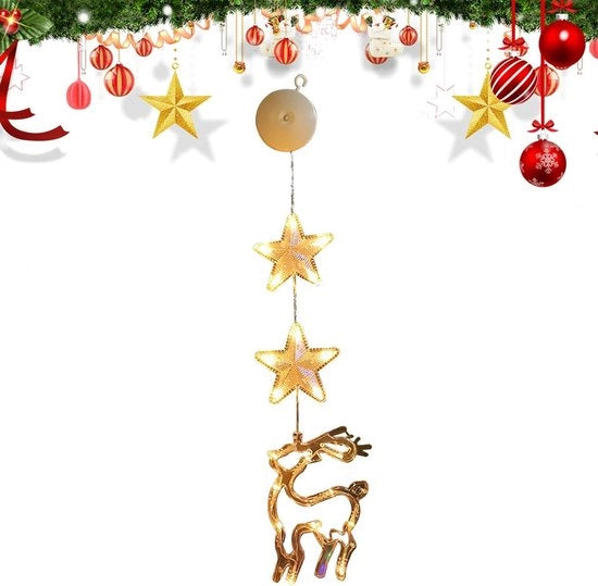 Illuminazione LED per Finestre Opacizzante Luminose - Decorazione di Natale Esterna e Interna