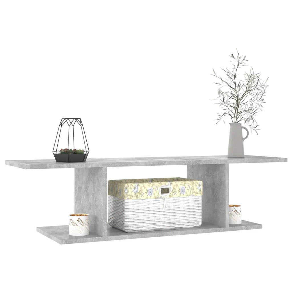 Mobile Porta TV a Parete Grigio Cemento 103x30x26,5 cm 806984