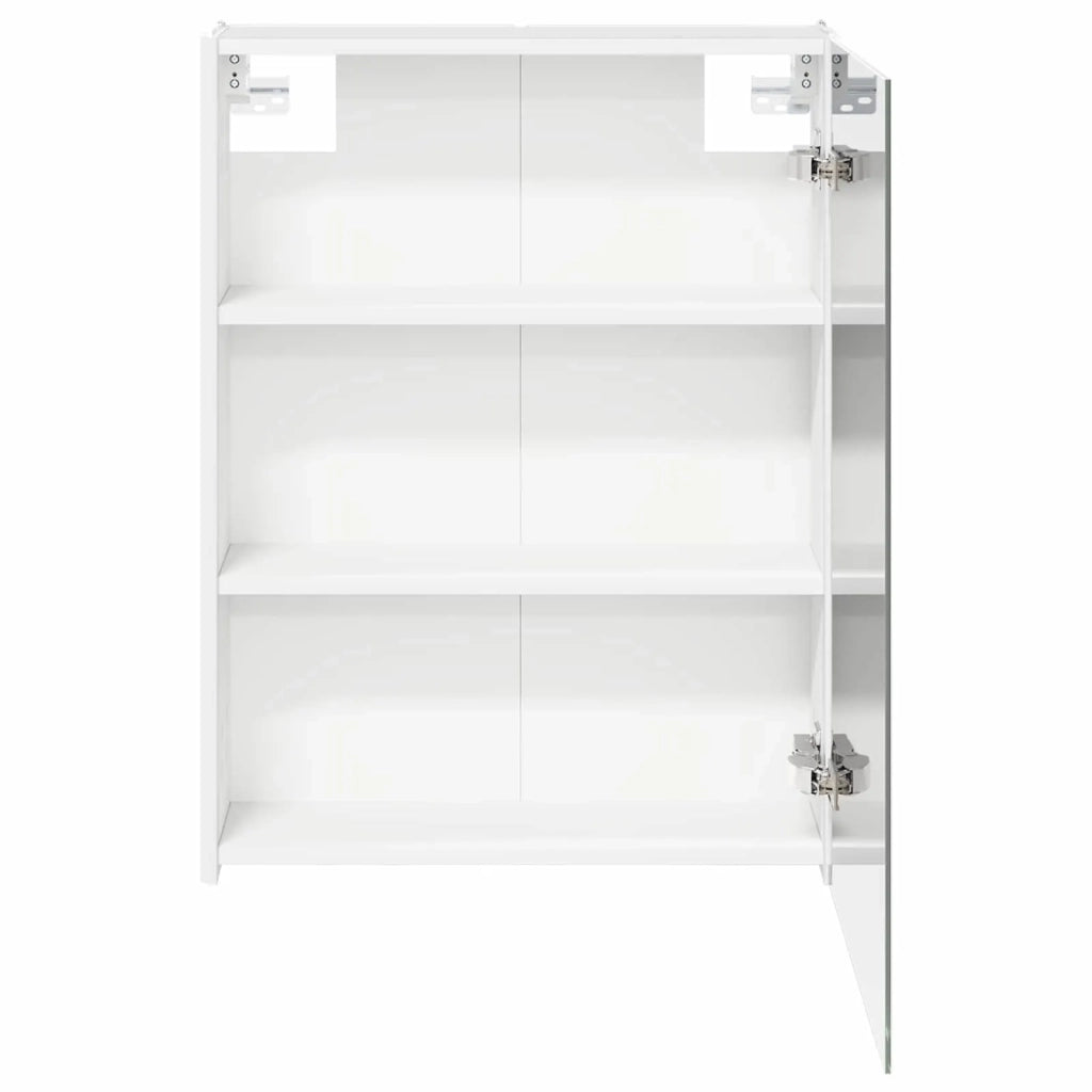 Mobiletto per specchio da bagno Bianco 53,5 x 15,5 x 70 cm