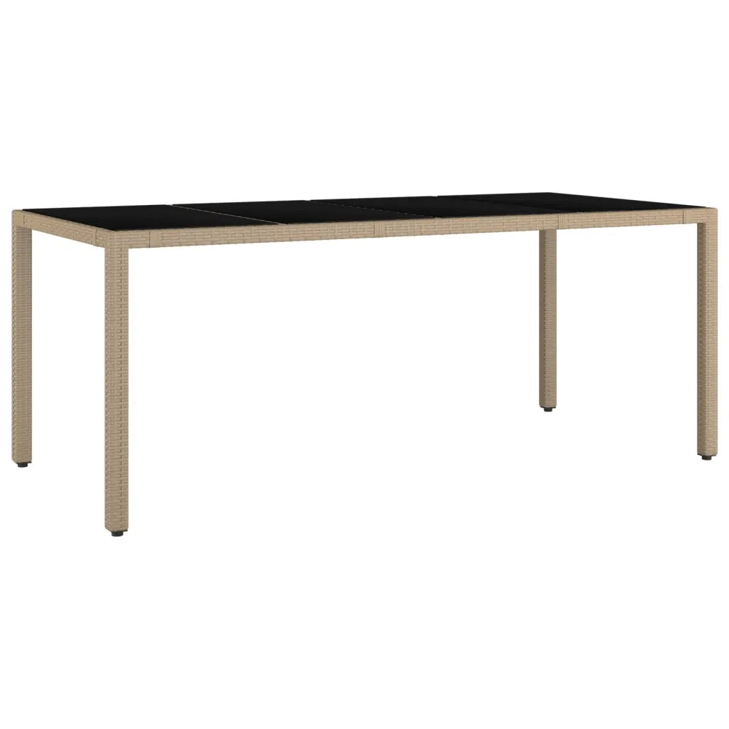 Set da Pranzo da Giardino 9 pz con Cuscini Beige in Polyrattan 3277581
