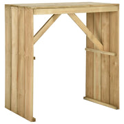 Tavolo da Bar 100x60x110 cm in Legno di Pino Impregnato cod mxl 34283