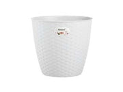 VASO NATURAL BIANCO- - ø cm.29x26.5h. - lt.12.5 - 3 pezzi STEFANPLAST