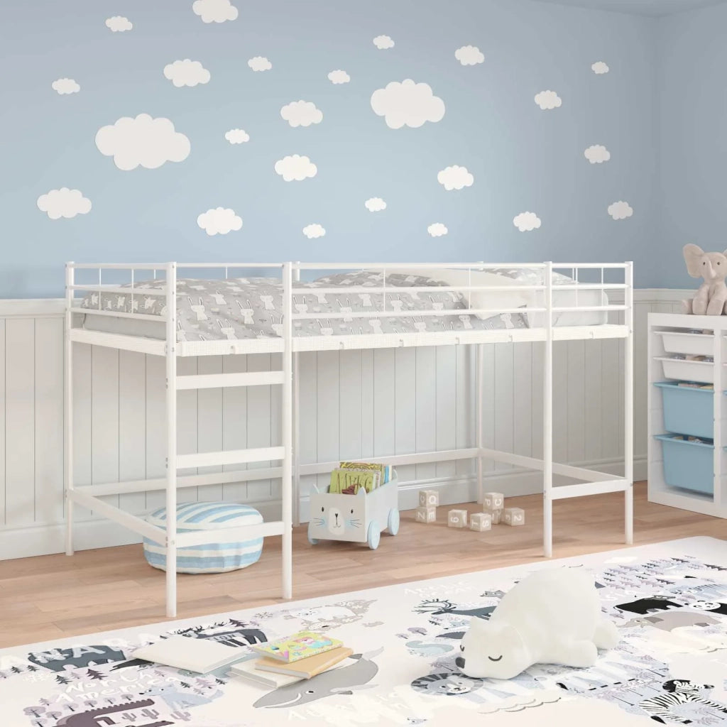 Struttura del letto loft per bambini Bianco 100 x 200 cm