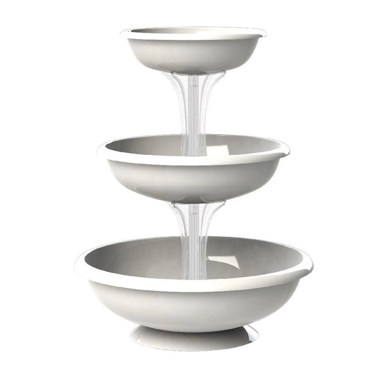 CIOTOLA PER FIORI 'FONTANA' Ø cm 30/40/50 - bianco  - BAMA