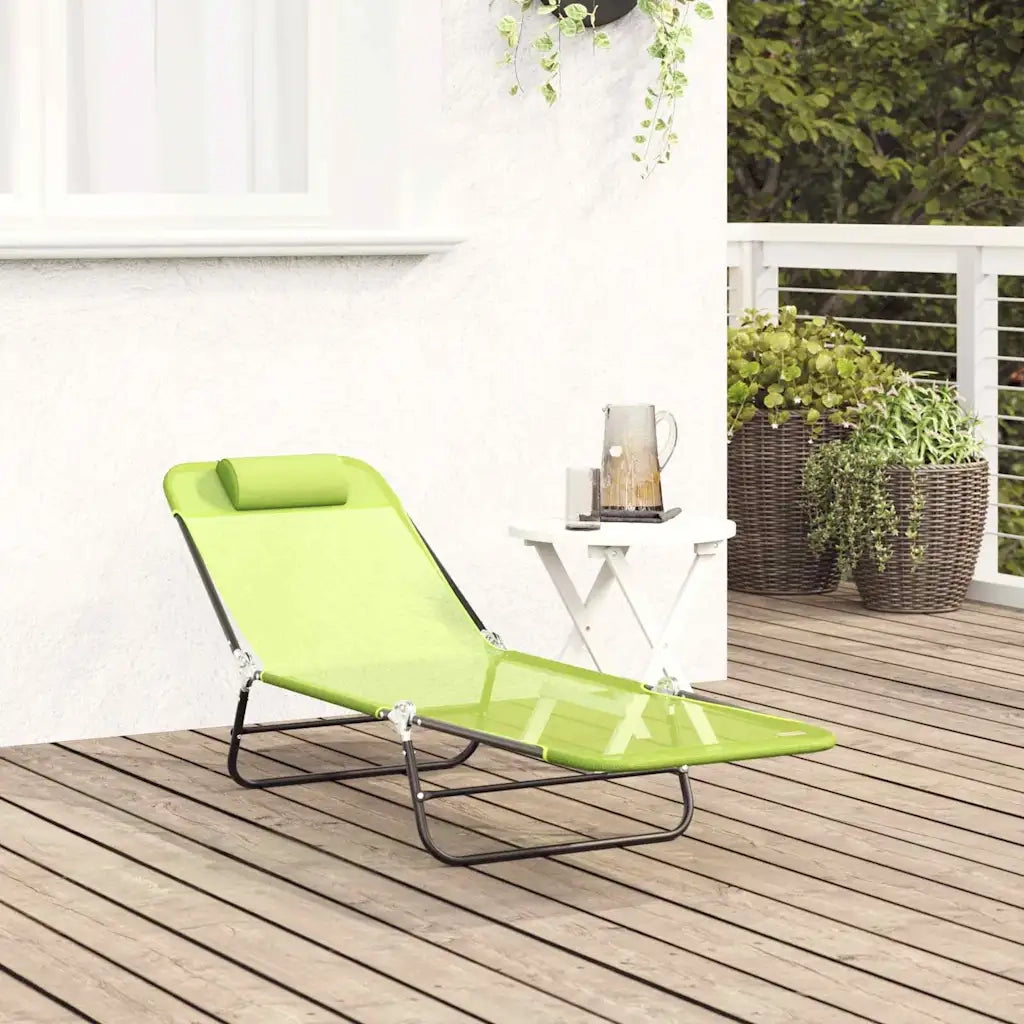 Lettino prendisole pieghevole Verde 182 x 55 x 85,5 cm 42003155