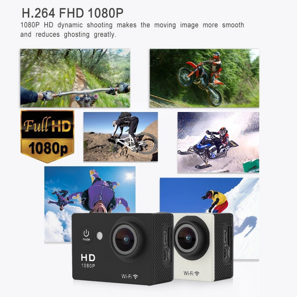Trade Shop - Pro Cam Sport Wifi Full Hd 1080p Action Camera Dv 12mp Videocamera Subacquea Y8 -
