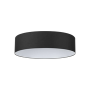 SET UP PARALUME SLIM D.70CM IN TESSUTO E PVC PER LAMPADARIO A SOFFITTO NERO