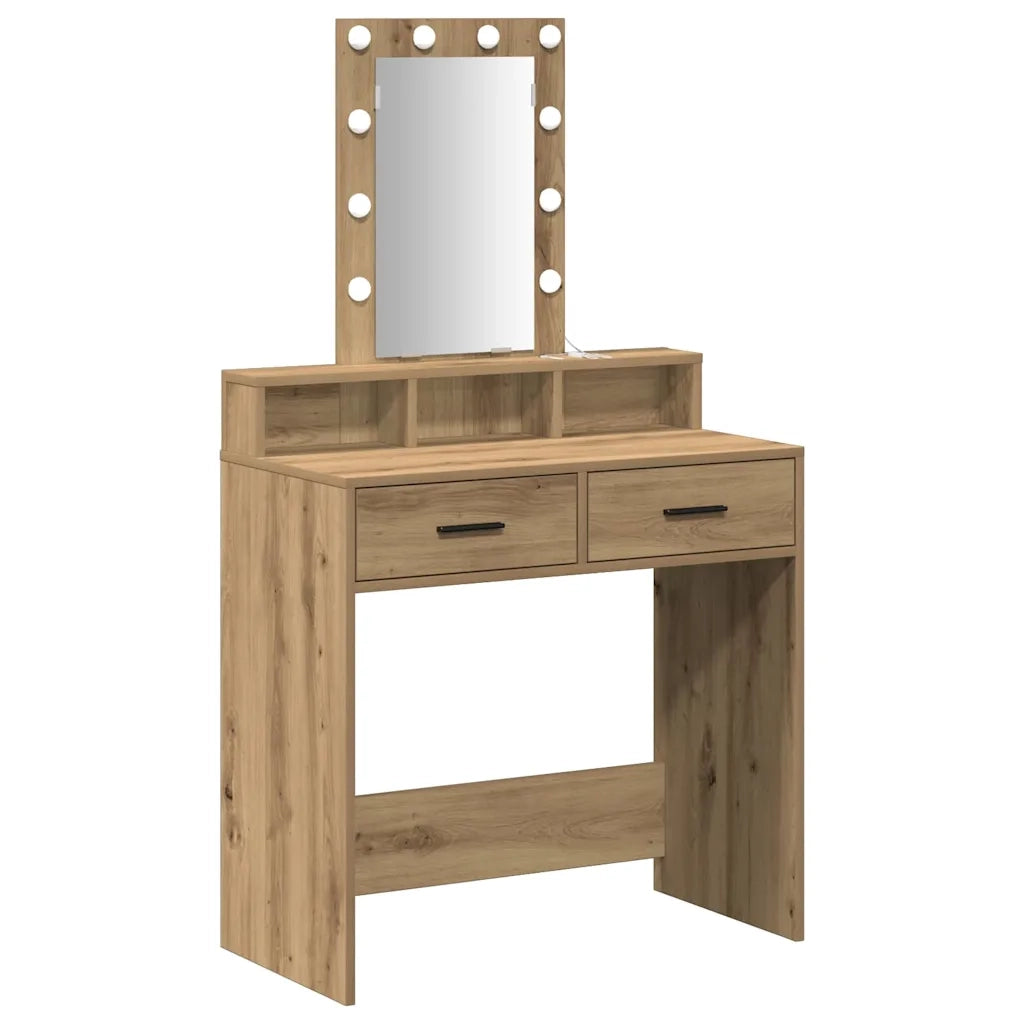 Toeletta | Tavolo da Trucco Marrone 79 x 41 x 140 cm Legno multistrato