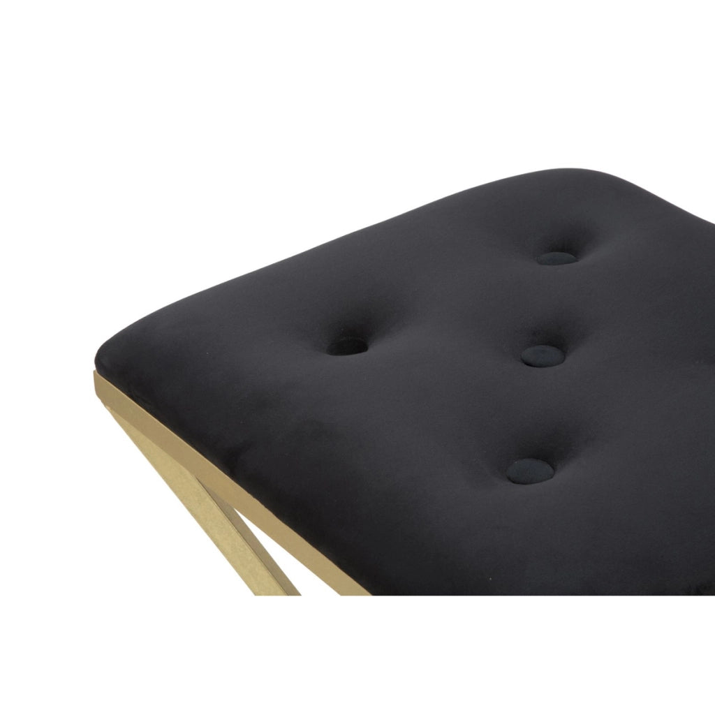 Sgabello Basso Triangoli, Oro, Metallo, 40x40x75 cm