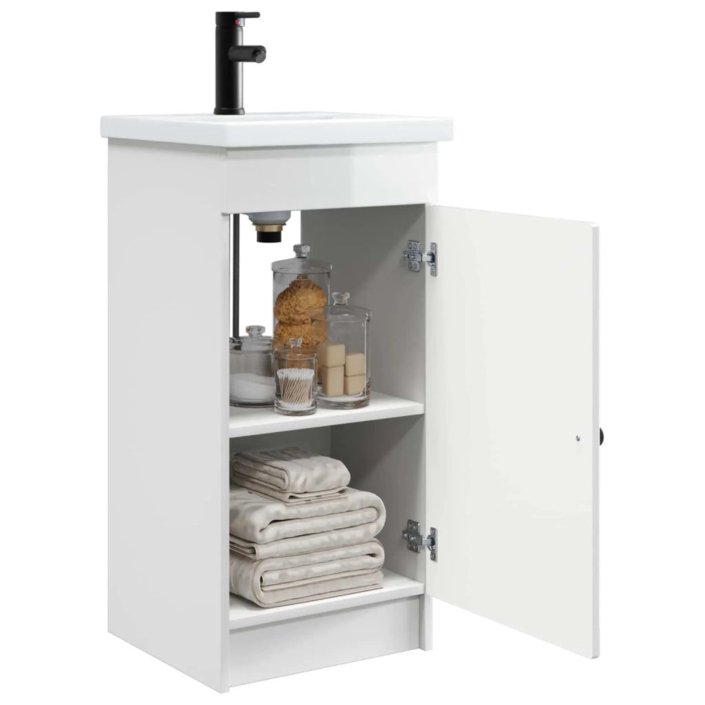 Mobile da bagno con lavabo Bianco Lucido 42 x 40 x 84,5 cm